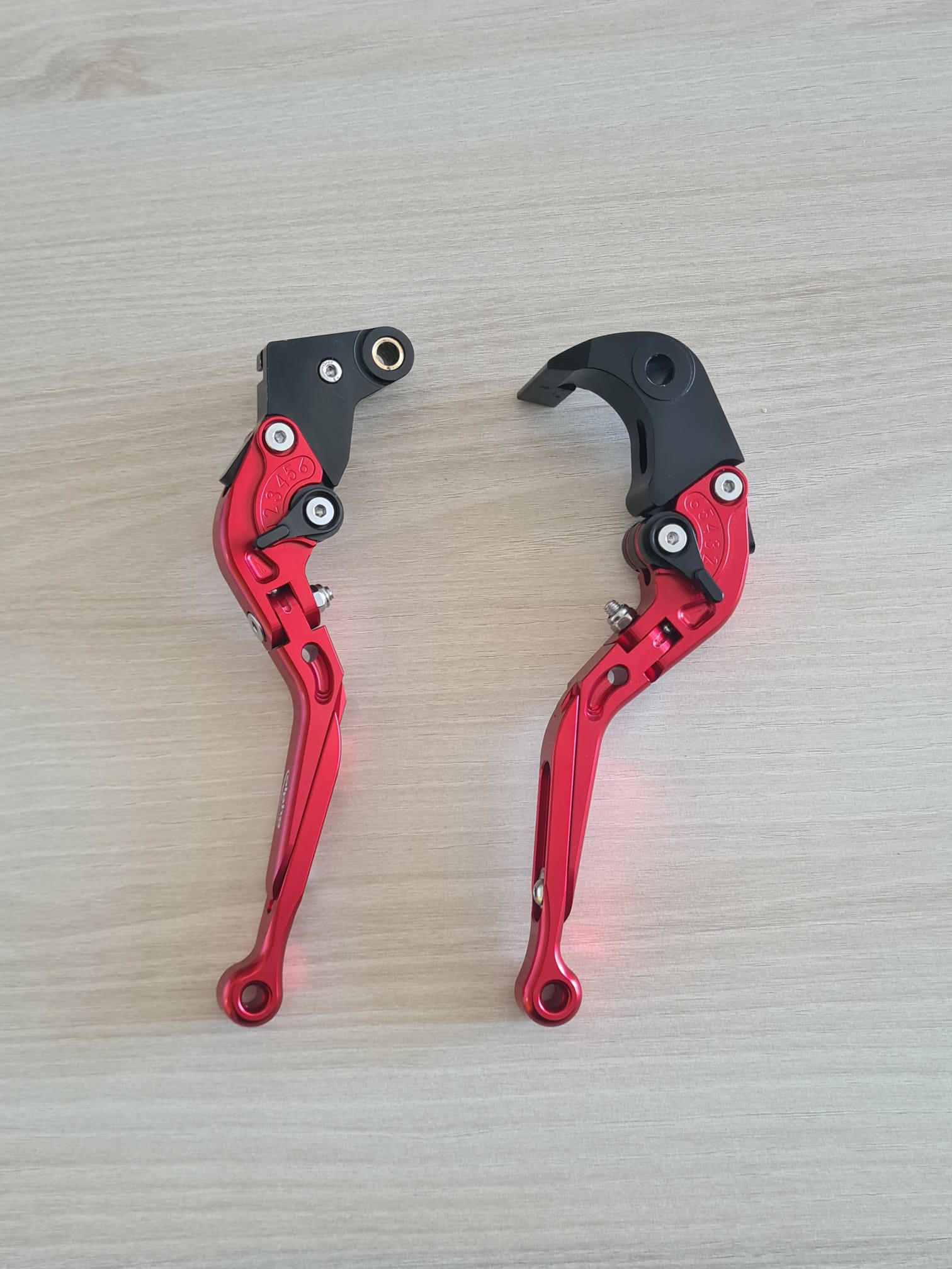 Hebel Set EVO rot, für BMW S 1000 RR ab Modelljahr 2019