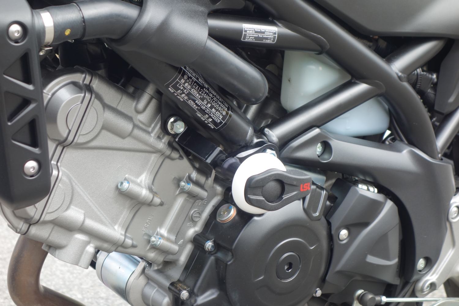 LSL Crash Pad Anbaukit für Suzuki SFV650 Gladius, für  2009-2015, SV650,  2016- (RA), schwarz