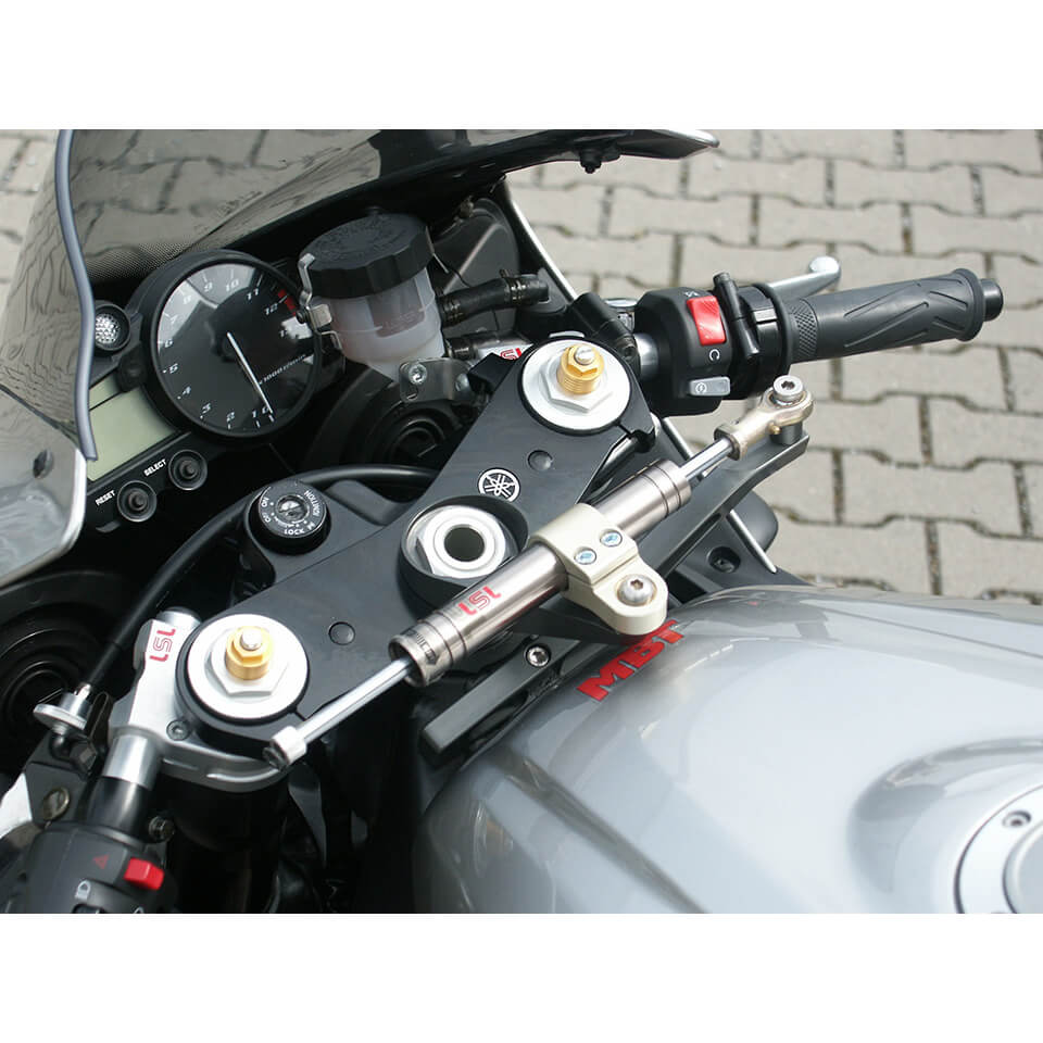 LSL Lenkungsdämpfer Kit mit Teilegutachten für Yamaha YZF-R1,  2002-2003, titan