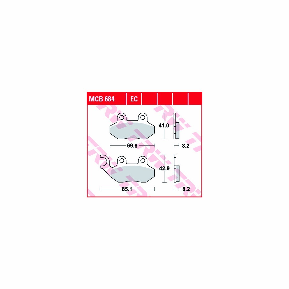 TRW Bremsbelagsatz Allround MCB684