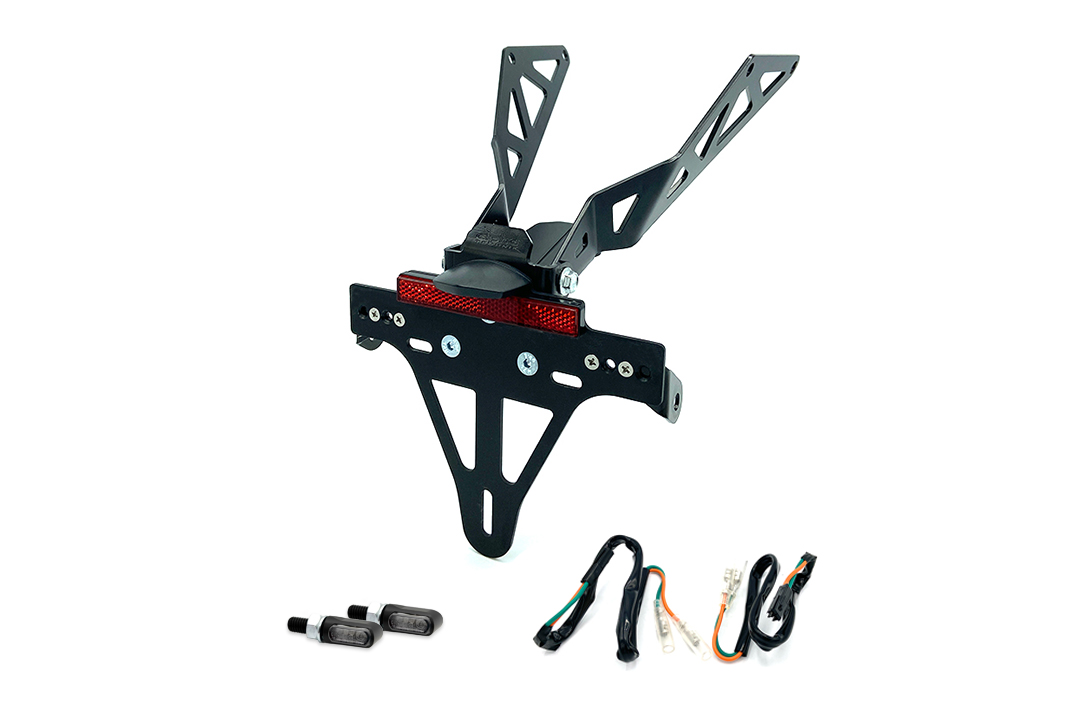 Kennzeichenhalter-Blinker-Kit MLED für HONDA CB650R/CBR650R CB650RA/CBR650RA ab Modelljahr 2021 (Hinten)