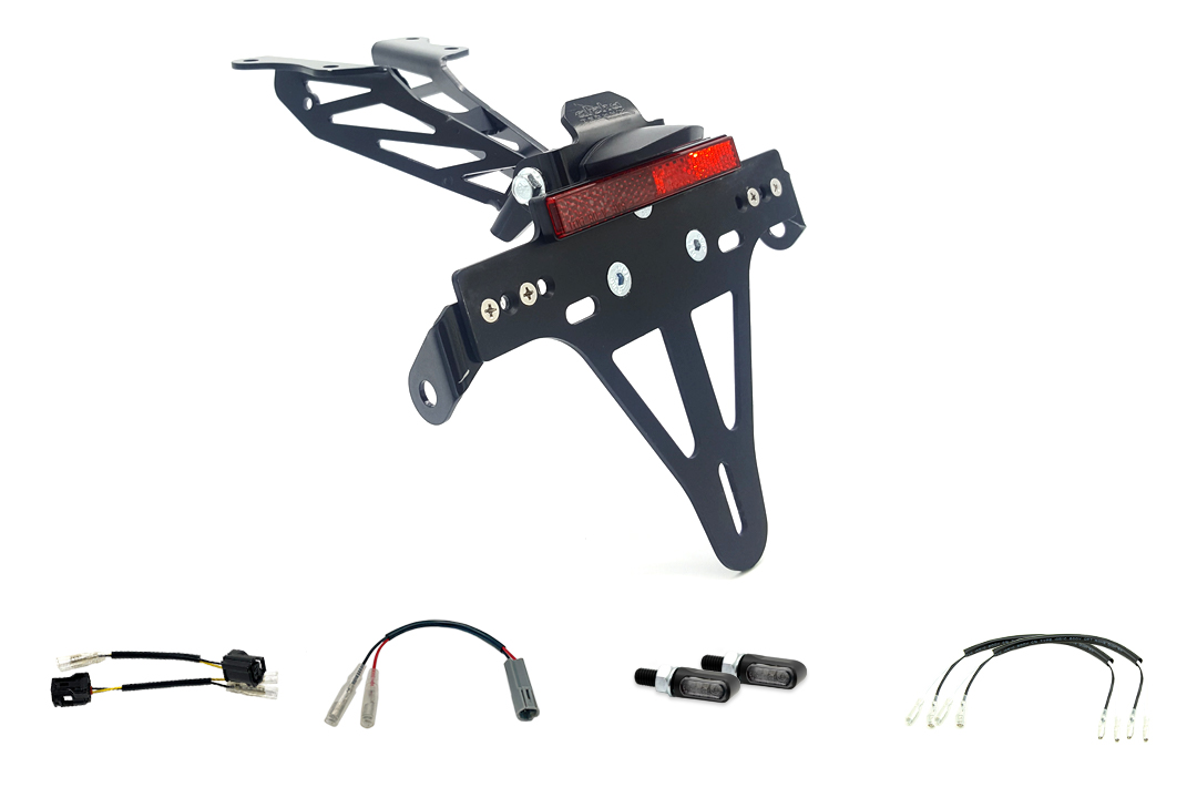 Kennzeichenhalter-Blinker-Kit M-LED für Yamaha Tracer 700 ab Modelljahr 2020 (Hinten)
