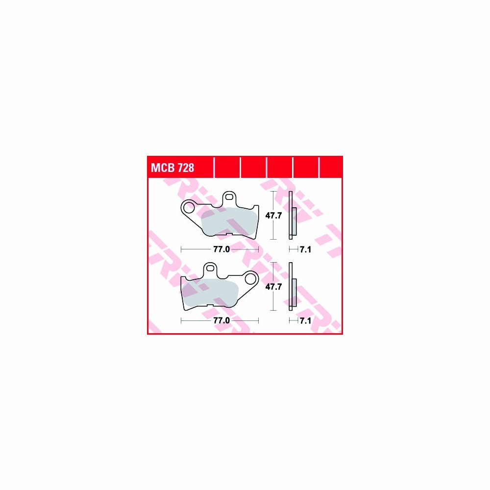 TRW Bremsbelagsatz Allround MCB728 vorne