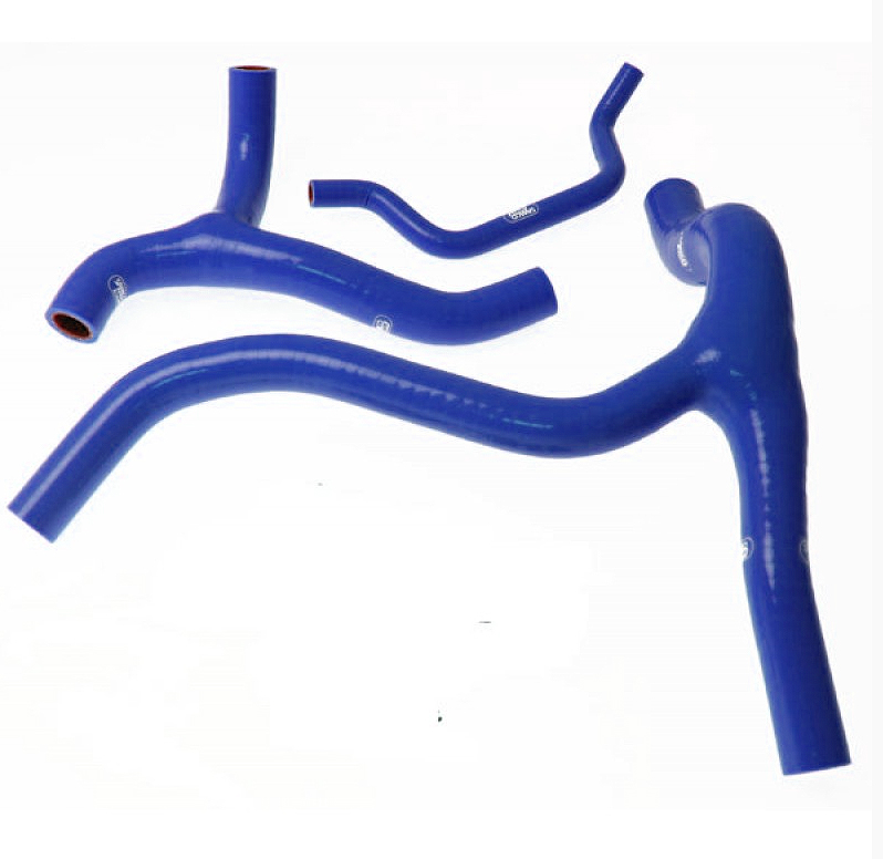 SAMCO SPORT Siliconschlauch Kit nur mit Boyesen Wasserpumpe blau für Kawasaki KX450F Modelljahr 2012-2015