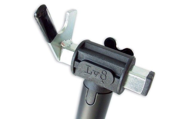 LV8 ELEVATE Universal-Montageständer für Hinterrad mit V-Förmigen Aufnahmen, Schwarz/Weiß