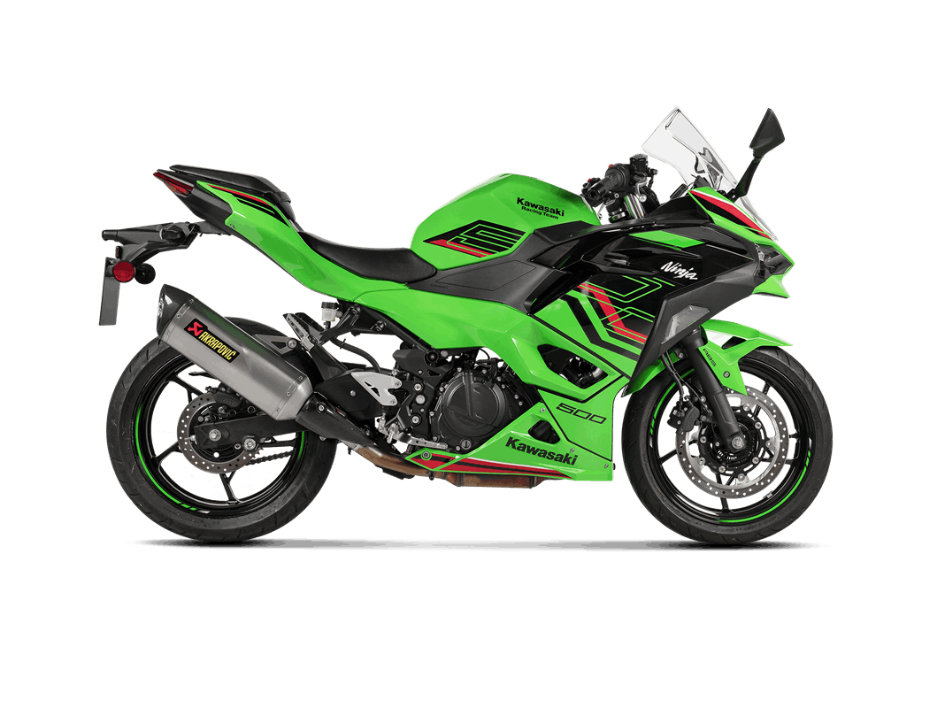 Akrapovic Slip-On Line (Titan) Auspuff für Kawasaki Ninja 500, Z500, 2024-2025