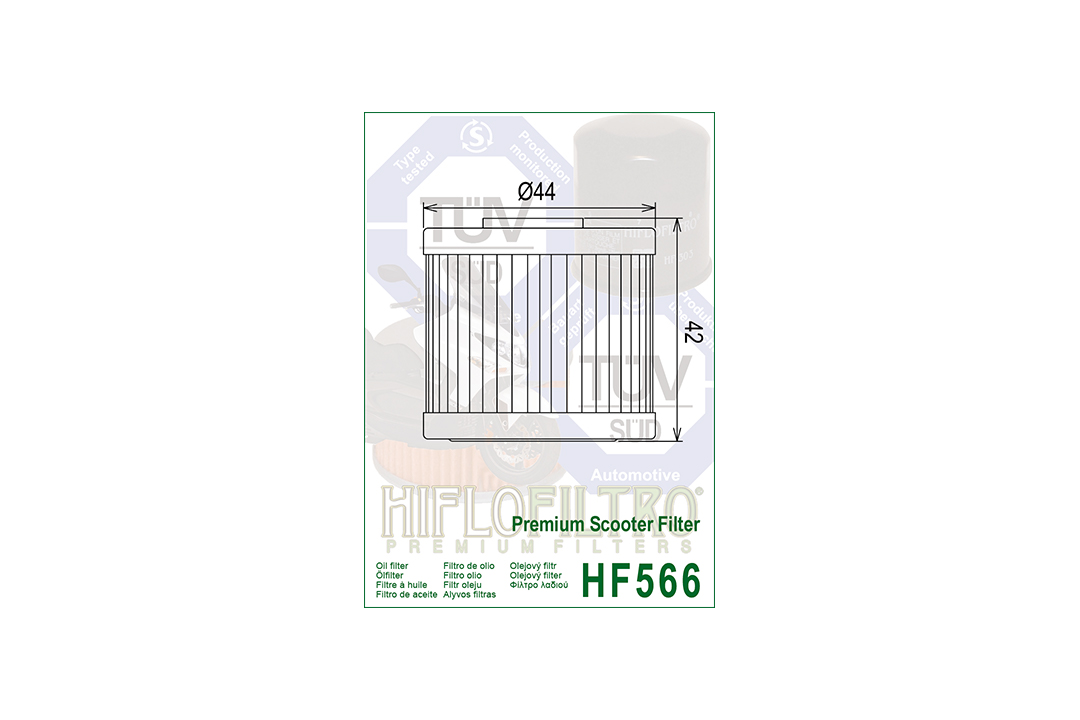 HIFLO Ölfilter HF566 für diverse Kawasaki und Kymco Modelle