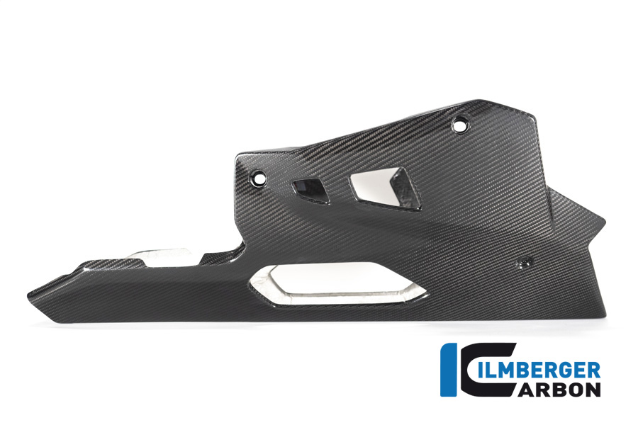 Ilmberger Carbon Motorspoiler lange Version mit Hauptständer, glänzend, BMW S1000XR 2020-2023