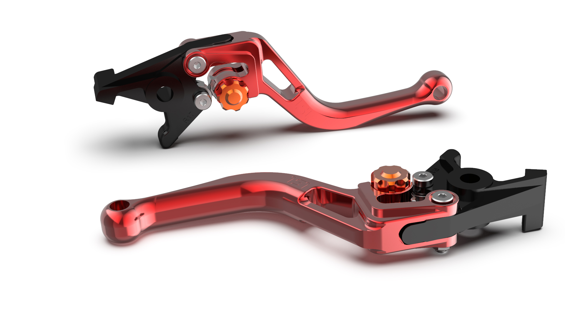 LSL Bremshebel BOW R82, kurz, rot/orange