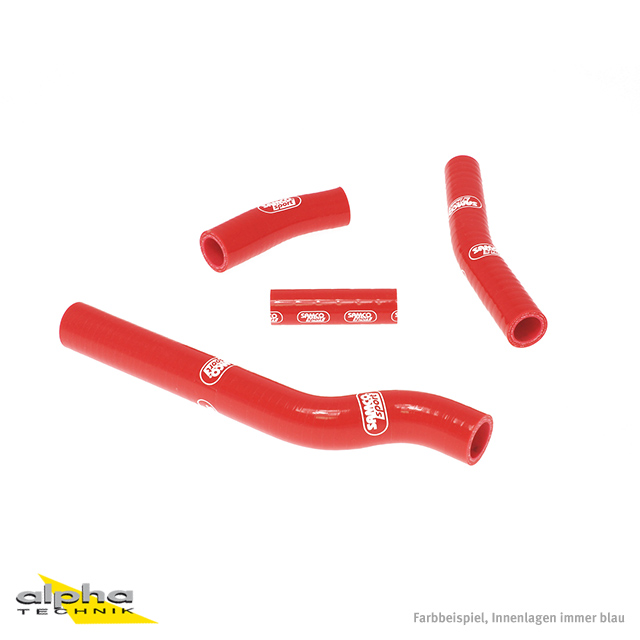 SAMCO SPORT Siliconschlauch Kit rot für Yamaha YZ450F WR450F Modelljahr 2006-2011
