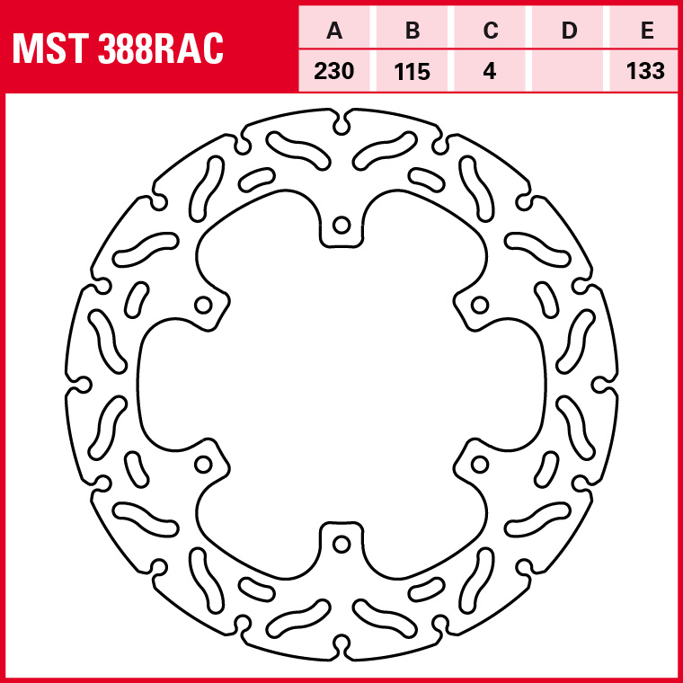 TRW Bremsscheibe Sportiv starr MST388RAC
