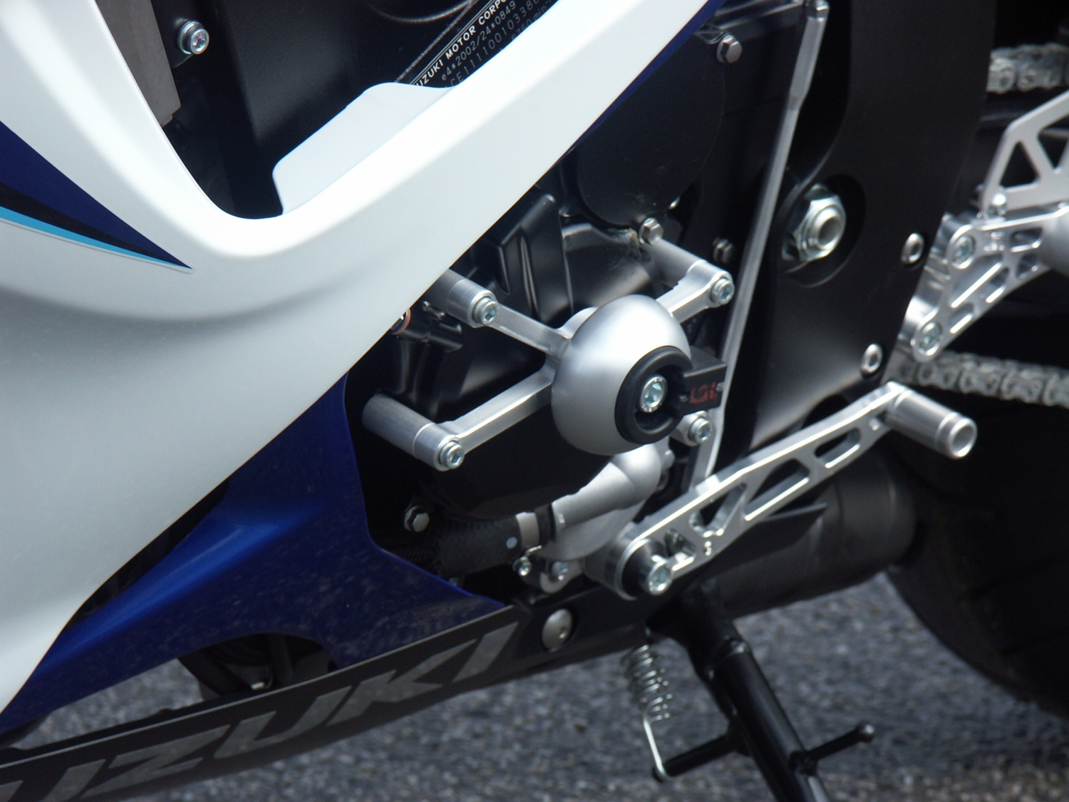 LSL Crash Pad Anbaukit für Suzuki GSX-R600/ GSX-R750,  2006-2010