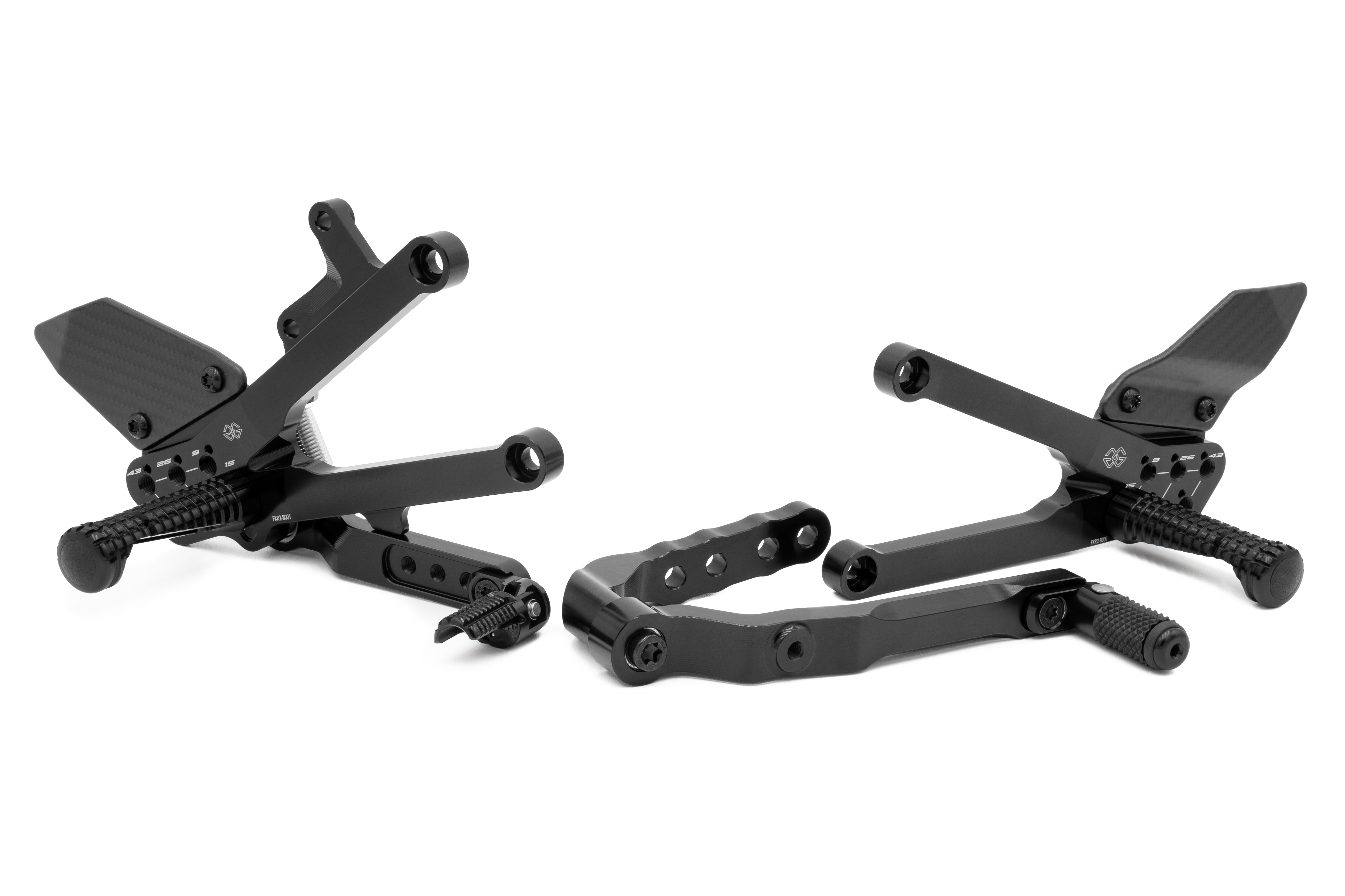 GILLES FXR Fußrastenanlage für Honda CBR 1000 RR-R Typ SC82, Modelljahr ab 2023- und CBR 1000 RR-R SP Typ SC82, Modelljahr ab 2020-