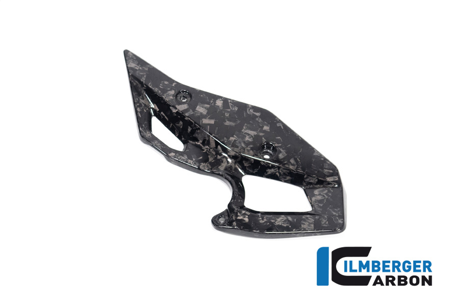 Ilmberger Carbon Fersenschutz links, Black Diamond Carbon, glänzend, BMW R1300GS 2023-