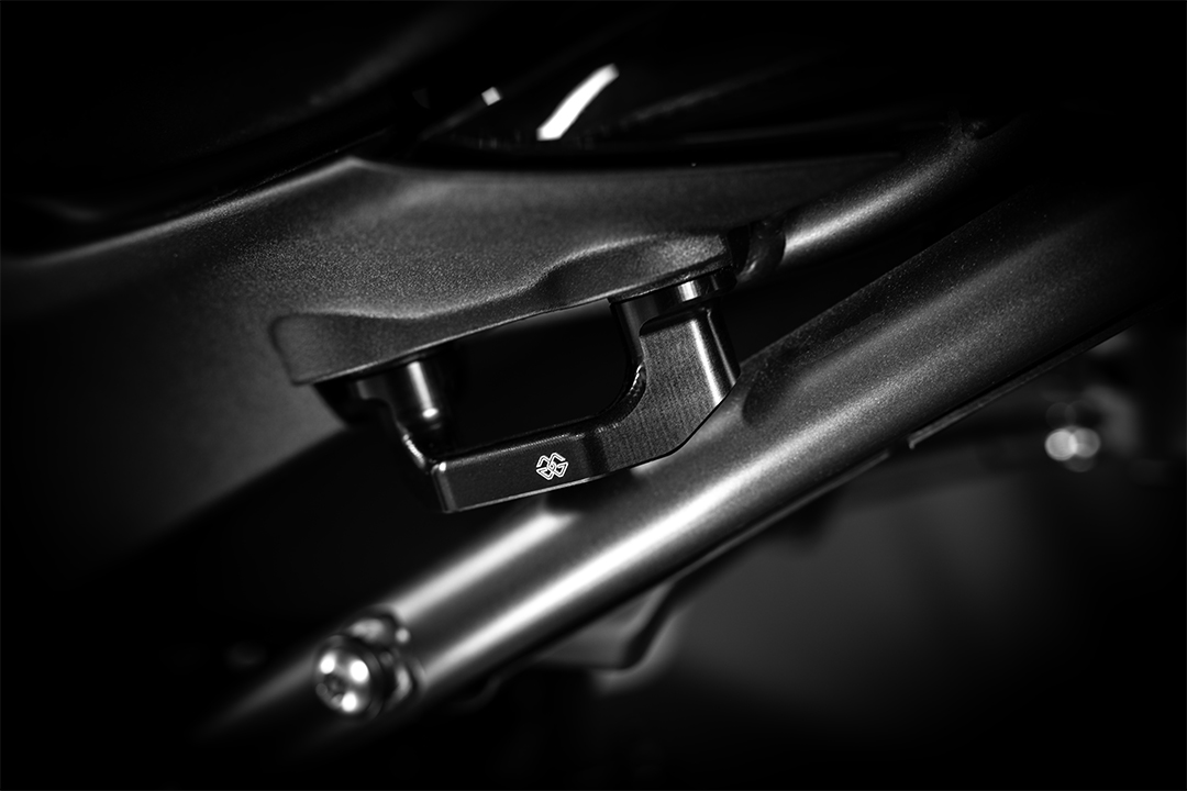 Gilles Soziusträgerabdeckung, schwarz, für Yamaha,RM39
