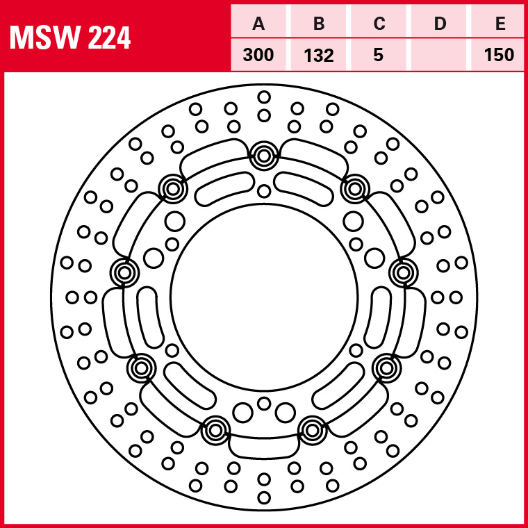TRW Bremsscheibe Allround schwimmend MSW224