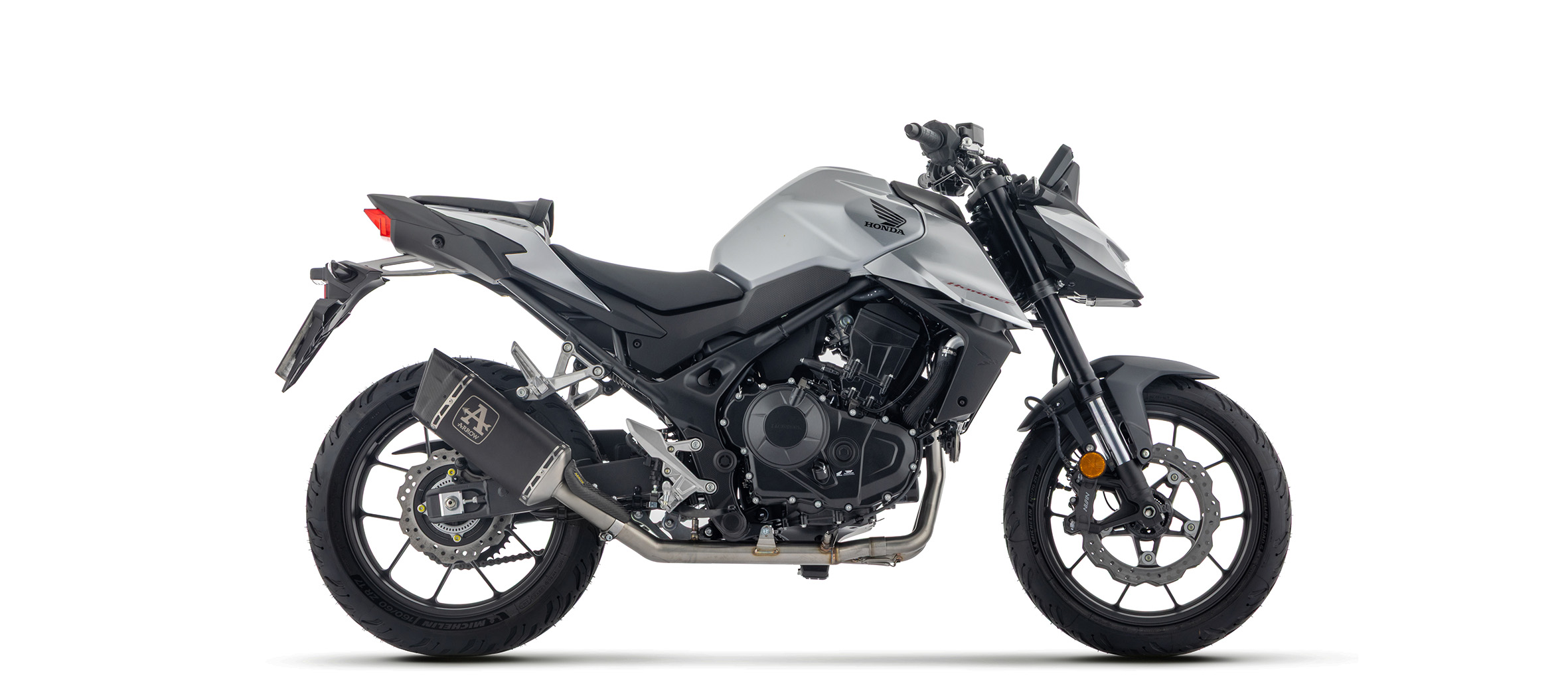 ARROW PISTA Aluminium schwarz für Honda CB 750 Hornet, 2025-