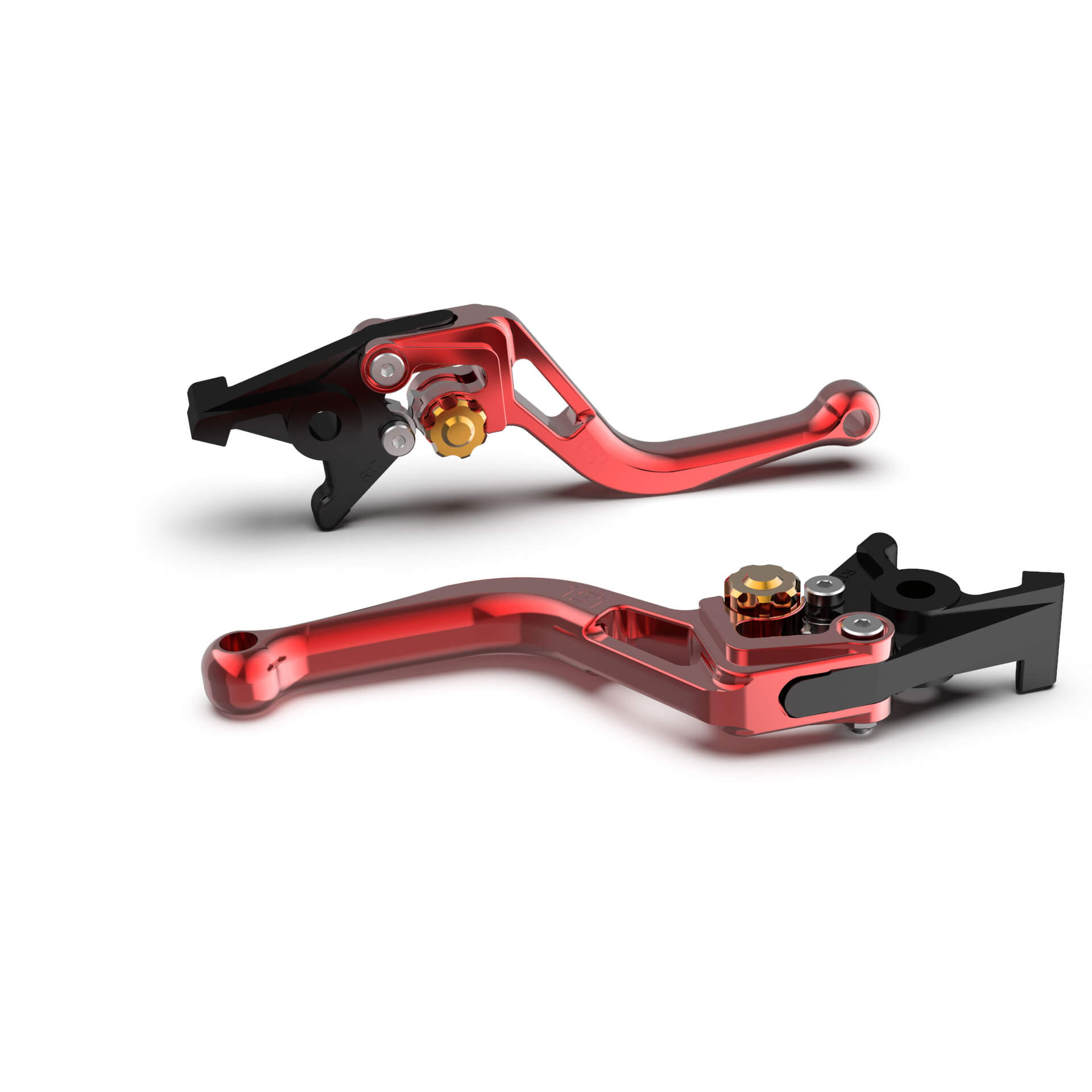 LSL Scooter Bremshebel Rechts BOW R81, kurz, rot/gold