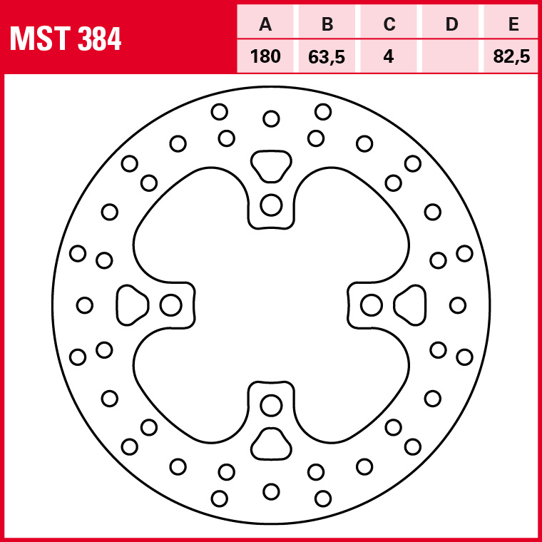 TRW Bremsscheibe Allround starr MST384