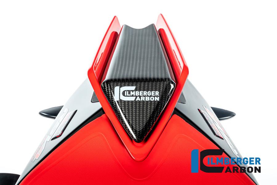 Ilmberger Carbon Soziussitzabdeckung glanz für Aprilia RSV4 / Tuono V4 2021-