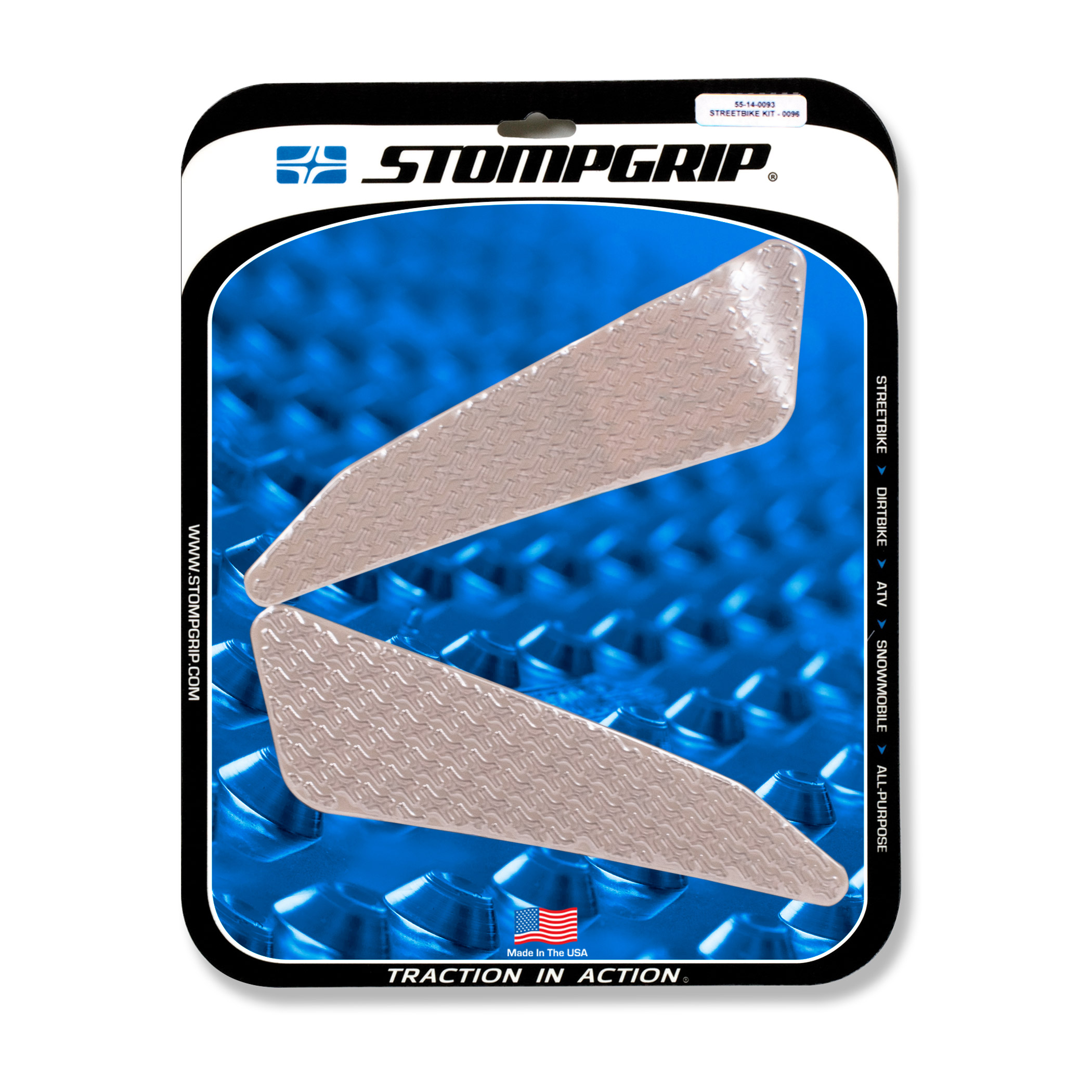 Stompgrip Traction Pads klar, für BMW, KTM, Moto Guzzi Modelle (siehe Verwendungsliste)
