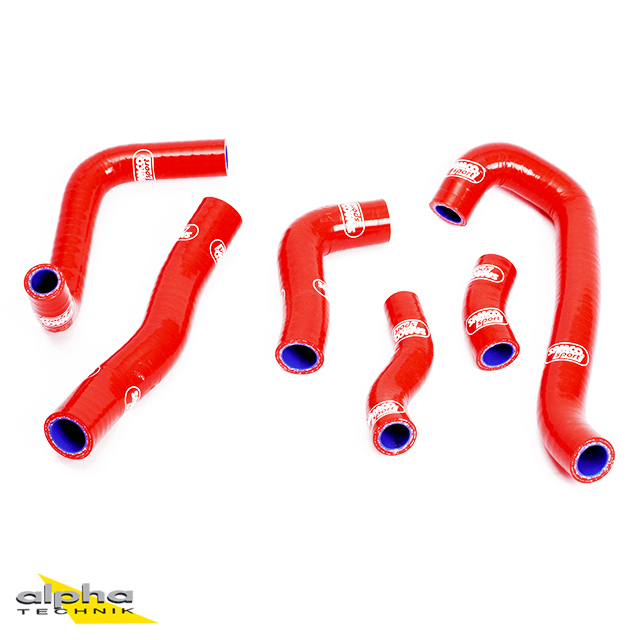 SAMCO SPORT Siliconschlauch Kit rot für Honda NSR250 Modelljahr 1990-1999