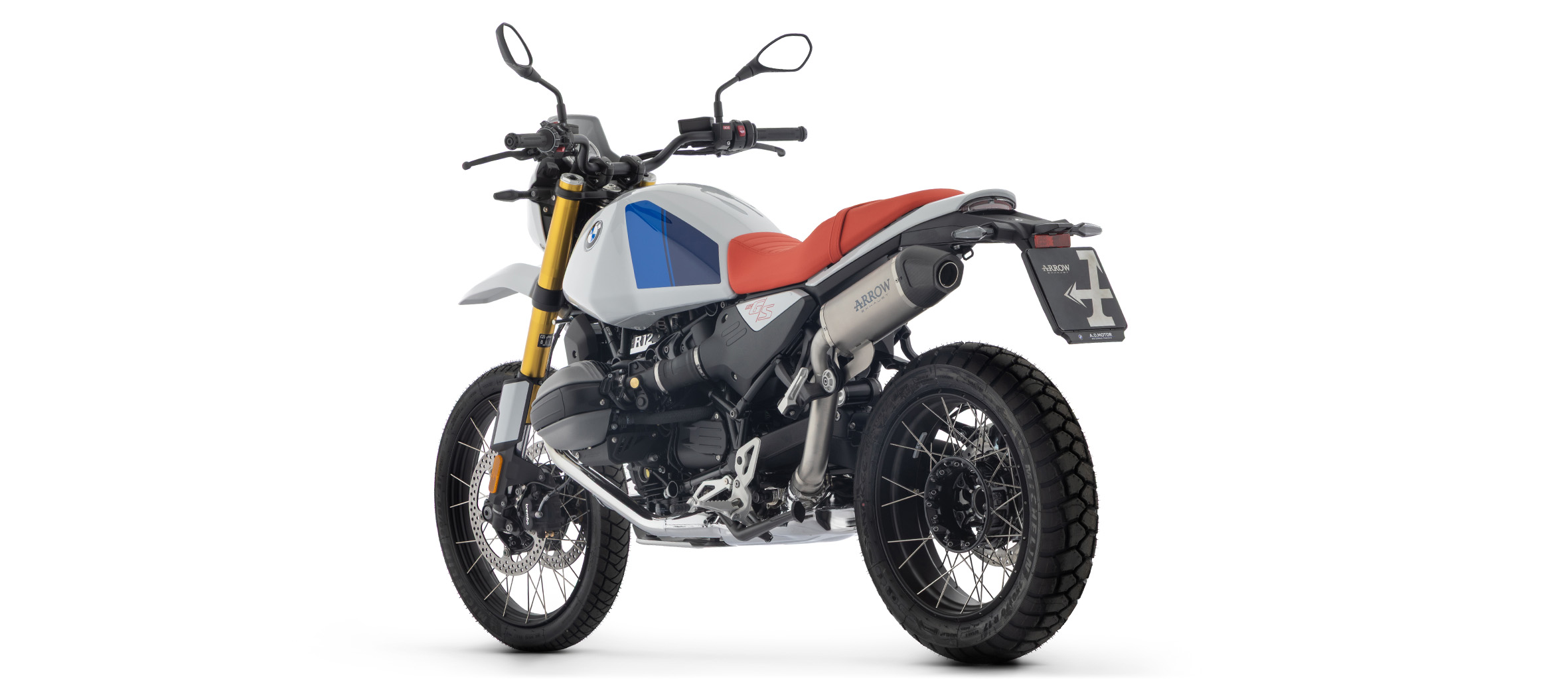 ARROW Auspuff INDY RACE EVO Titan mit Carbon-Endkappe für BMW R12 G/S, 2025-