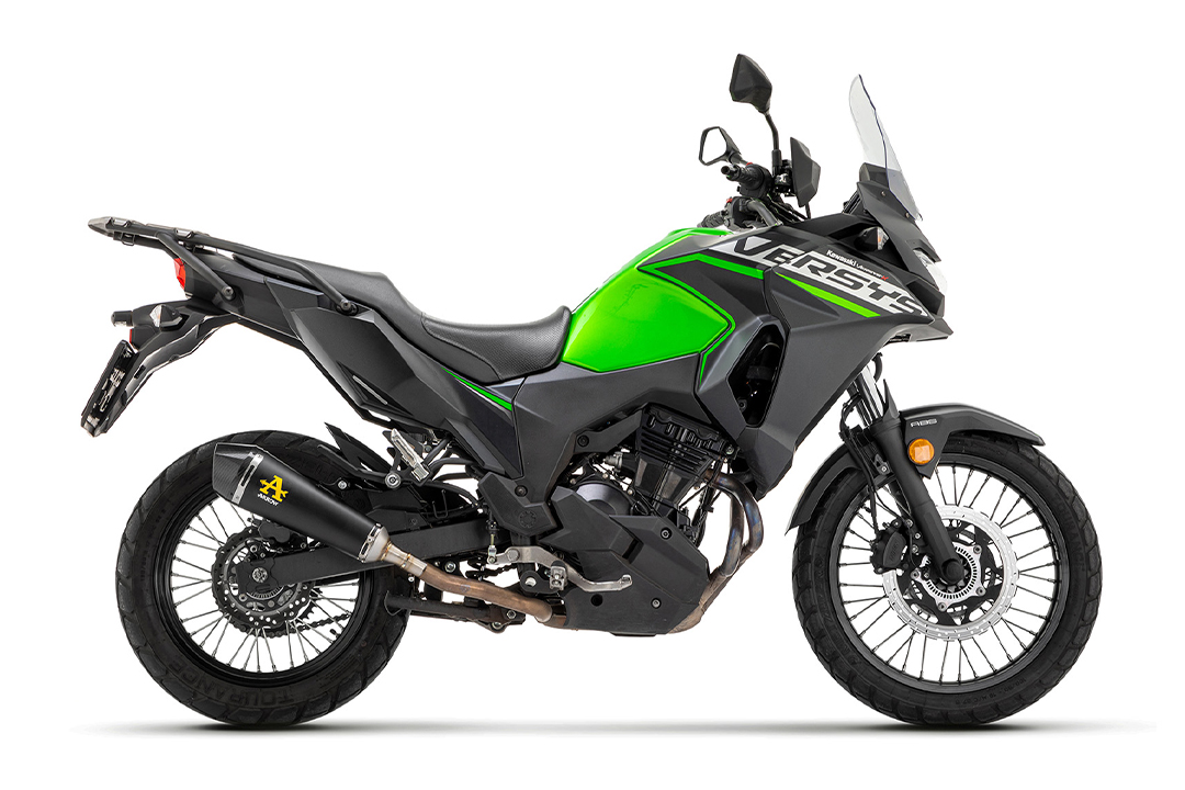 ARROW Auspuff X-KONE DARK NiChrom für Kawasaki Versys-X 300 Modelljahr 2017-2020