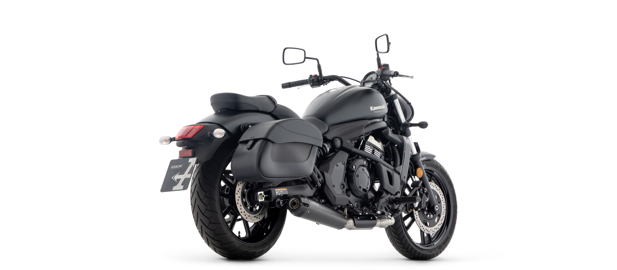 ARROW DARK REBEL mit Aluminium-Endkappe für Kawasaki Vulcan S 650 2025-