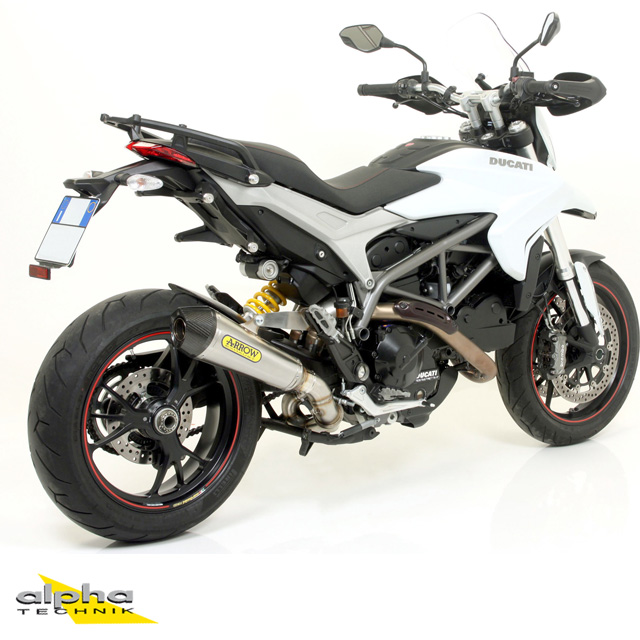 ARROW Auspuff X-KONE für Ducati Hymotard 821 2013-2015, Edelstahl