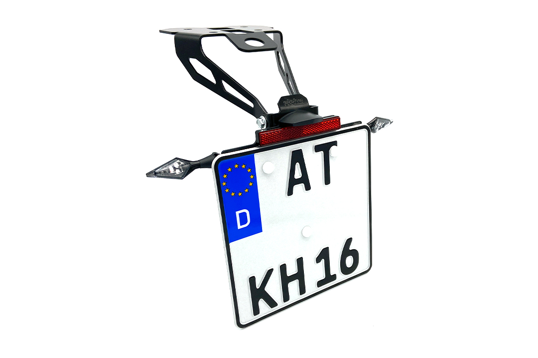 alpha Technik Kennzeichenhalter für Suzuki GSX-S1000GT und GSX-S1000GX, Typ WEK0 / WEK3, Modelljahr 2021-