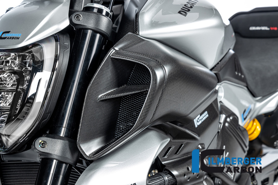 Ilmberger Carbon Luftkanaleinlassverkleidung links, matt, Ducati Diavel V4 , 2023-
