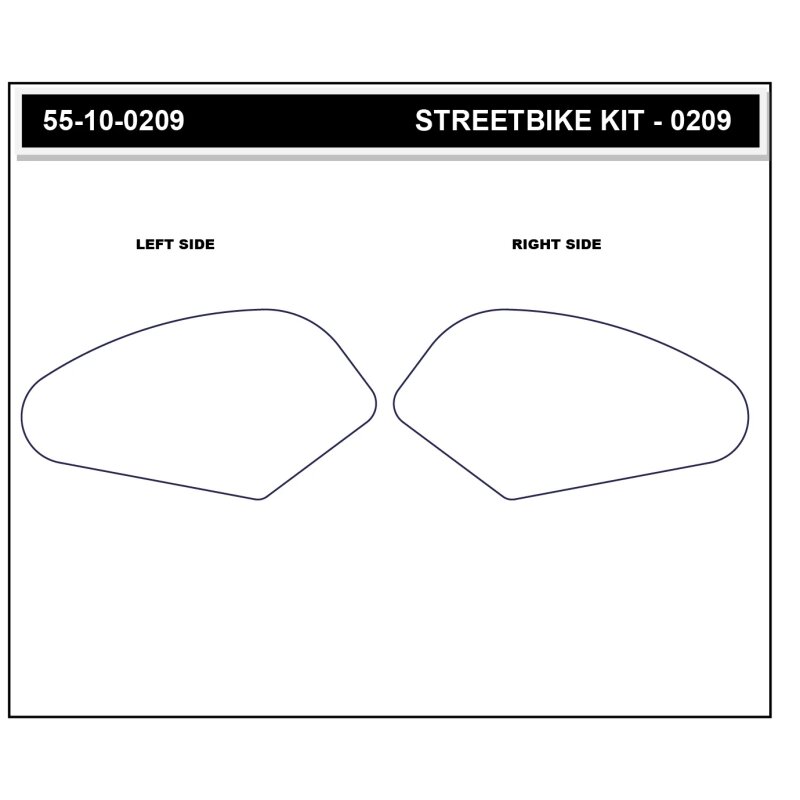 Stompgrip Tank Pad schwarz, Volcano, für Yamaha Tracer 9 GT, 2024-2025