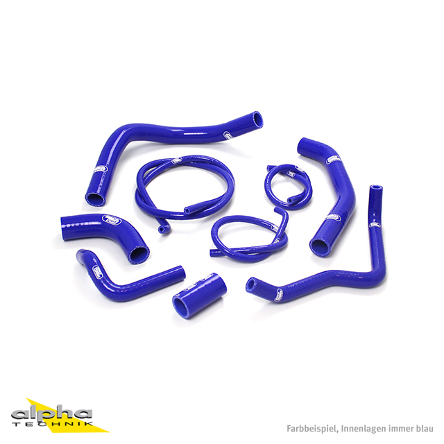 SAMCO SPORT Siliconschlauch Kit blau für Kawasaki Z1000 Modelljahr 2010-2013
