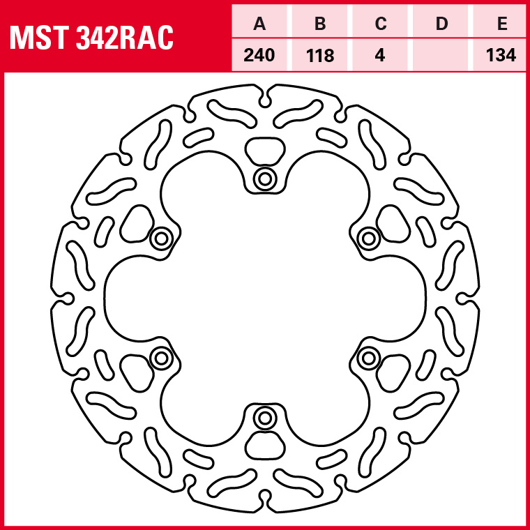 TRW Bremsscheibe Sportiv starr MST342RAC