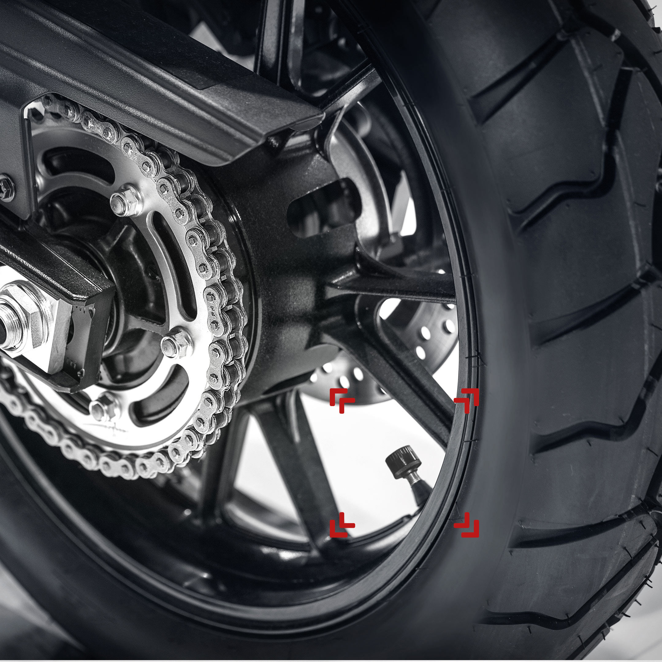 RideLink RDKS Bluetooth-Reifendruckkontrollsystem für Motorrad