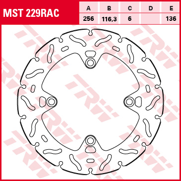 TRW Bremsscheibe Sportiv starr MST229RAC