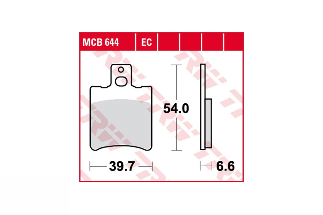 TRW Bremsbelagsatz MCB644EC vorne