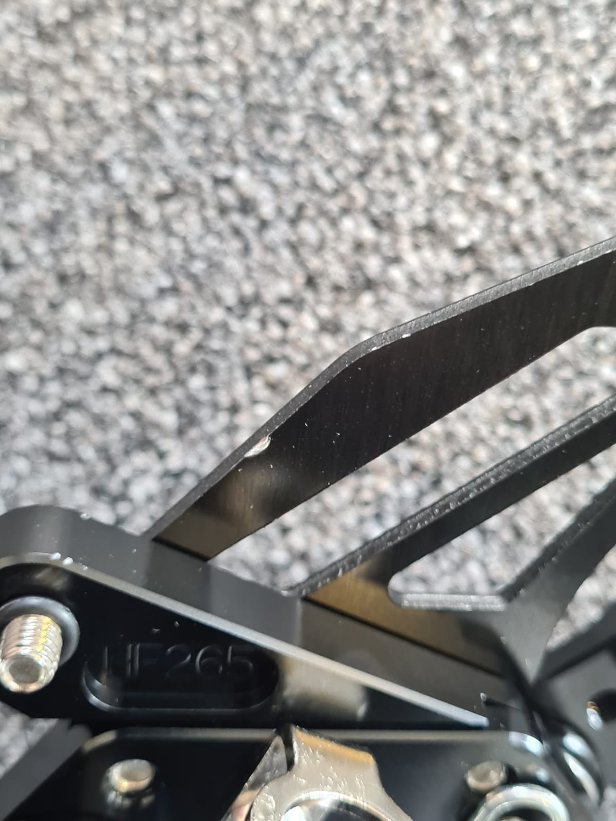 >TRACK< Fußrastenanlage schwarz Yamaha YZF-R6 RJ15 2006-16 ABE