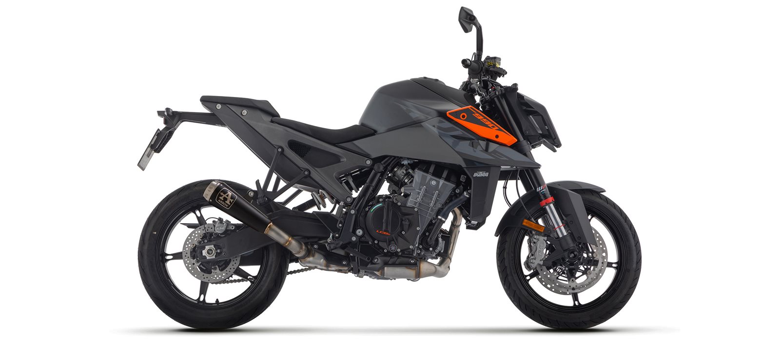 ARROW Auspuff PRO-RACE DARK NiChrom für KTM Duke 990 ab Modelljahr 2024-