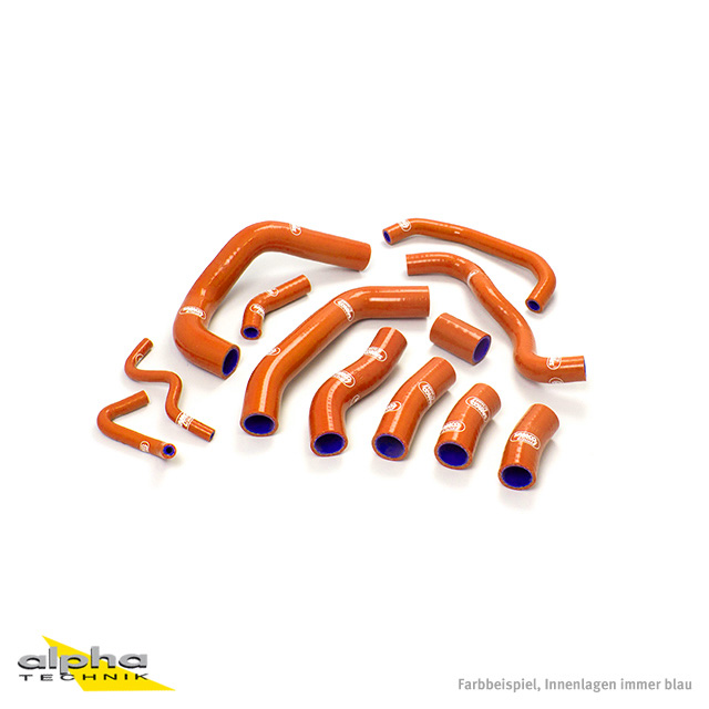 SAMCO SPORT Siliconschlauch Kit orange für Honda CBR1000RR Modelljahr 2004-2005
