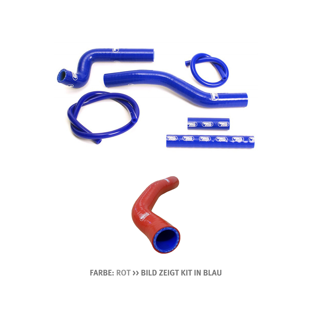 SAMCO SPORT Siliconschlauch Kit rot für Suzuki RM125 2-Takt Modelljahr 2001-2012