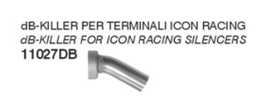 ARROW db-Killer Einsatz, für Icon Racinganlagen
