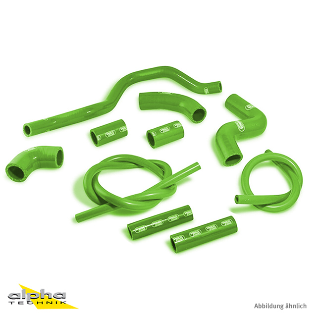 SAMCO SPORT Siliconschlauch Kit grün für Aprilia RSV4 (R / RF / RR / Factory), 2009-2025