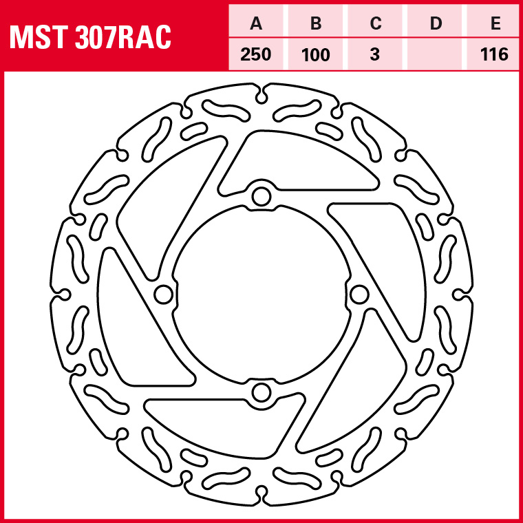 TRW Bremsscheibe Sportiv starr MST307RAC