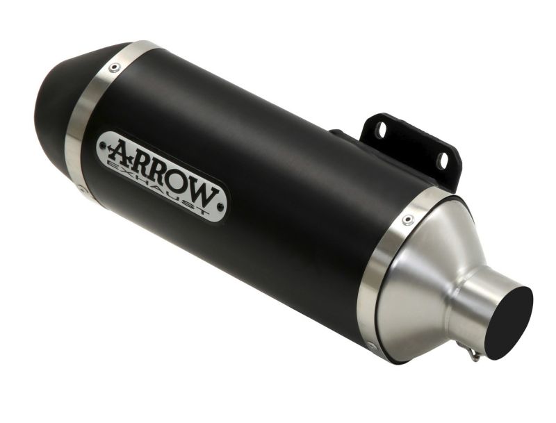 ARROW Auspuff DARK URBAN für Honda PCX 125 2018-, Aluminium schwarz