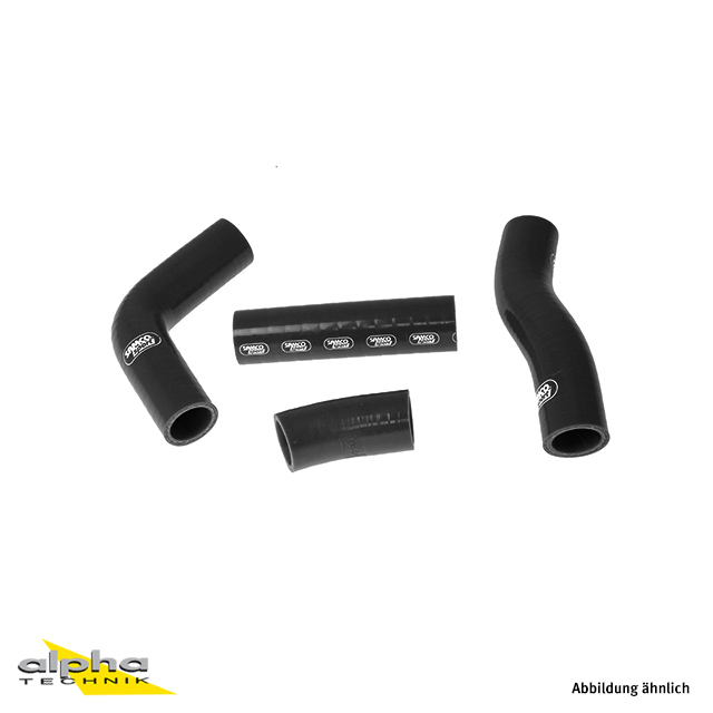 SAMCO SPORT Siliconschlauch Kit schwarz für Harley Davidson V-Rod Modelljahr 2002-2017