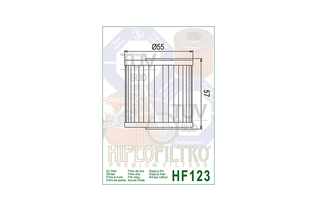 HIFLO Ölfilter HF123 für diverse Kawasaki Modelle