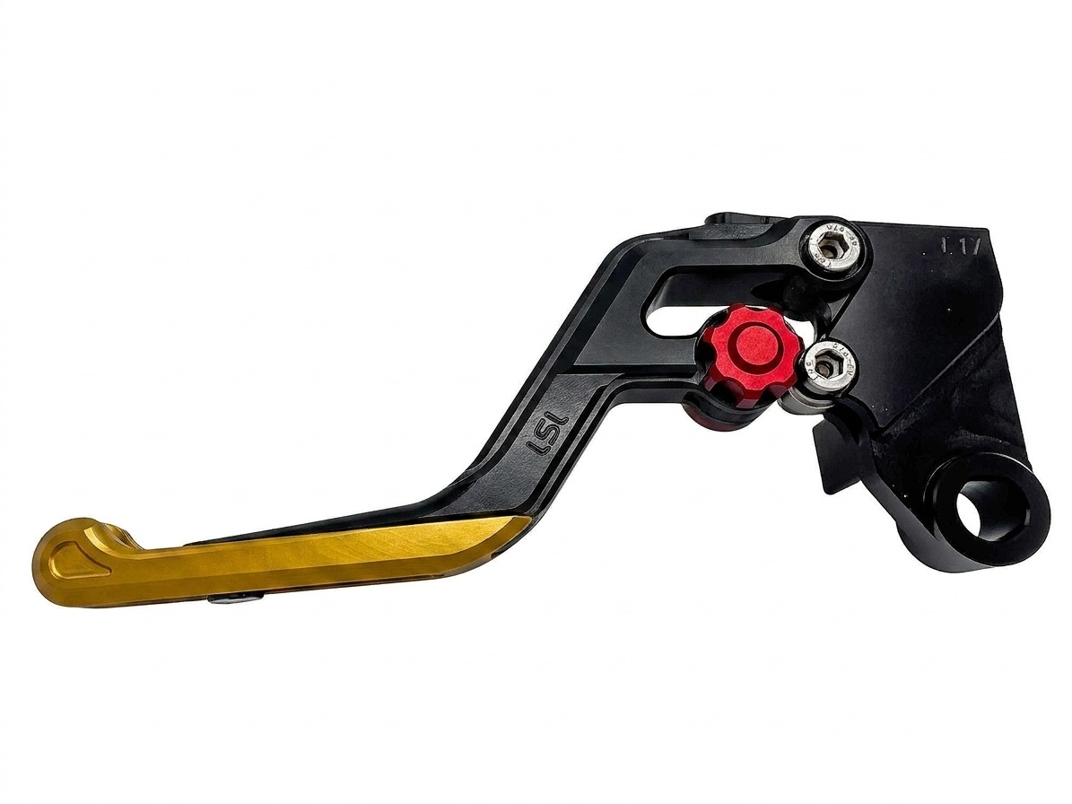 LSL ERGONIA Kupplungshebel L08 Schwarz/Rot/Gold