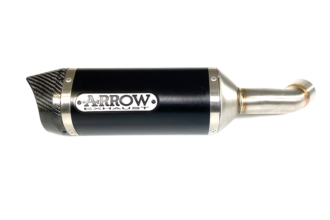 ARROW Auspuff DARK THUNDER für Yamaha MT-03 / YZF-R3 2015-, Aluminium schwarz